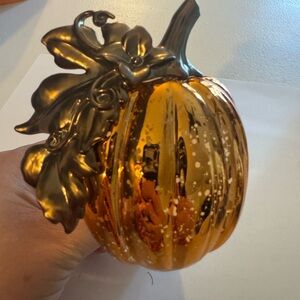 Metallic orange Pumpkin wallflower with nightlight by Bath & Body Works